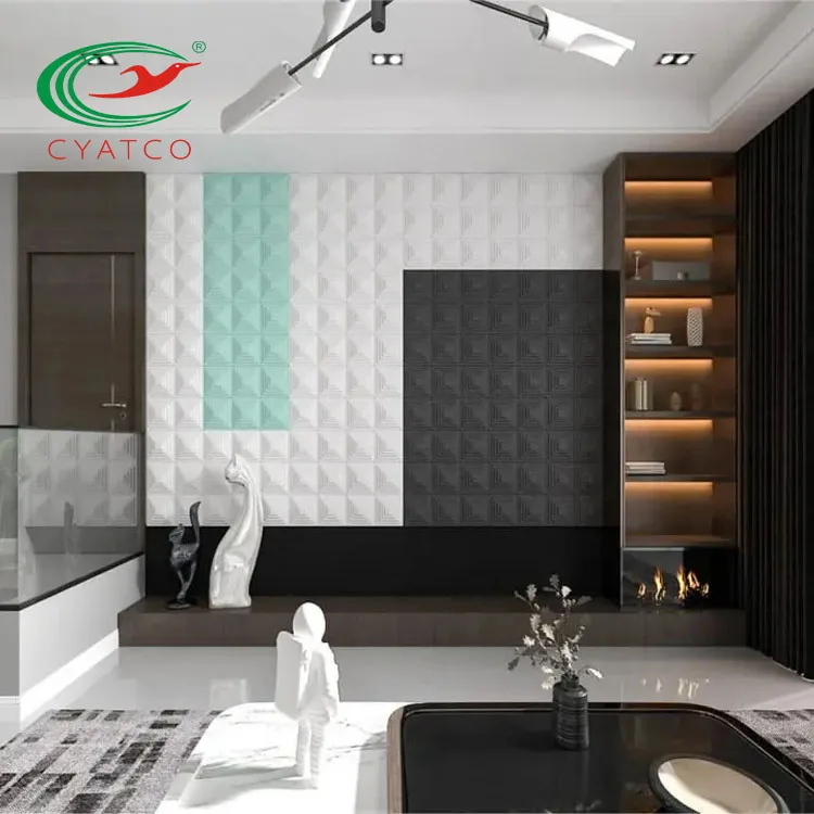 CYATCO sound panel acoustic 100% pet felt acoustic panel for auditorium decorative wall 3d panels