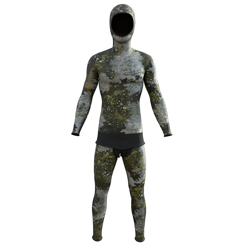3Mm Neoprene Top And Bottoms (Separate) Japanese Yamamoto 39 Open Cell Zip Front Neopren 45Mm Freediving Wetsuit