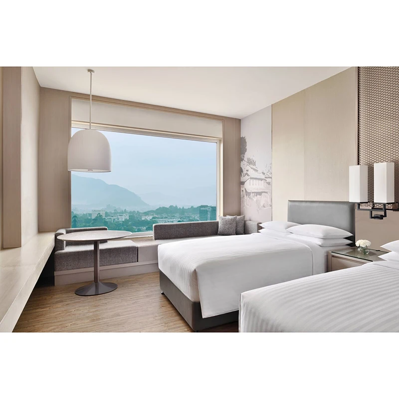 Marriott US Hotel Bedroom Sets China Factory Custom Made Hotel Project Furniture