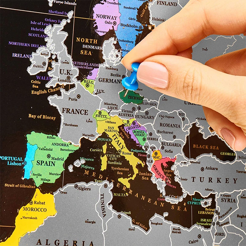 
Deluxe Travel Scratch OF Map To Mark Travel 