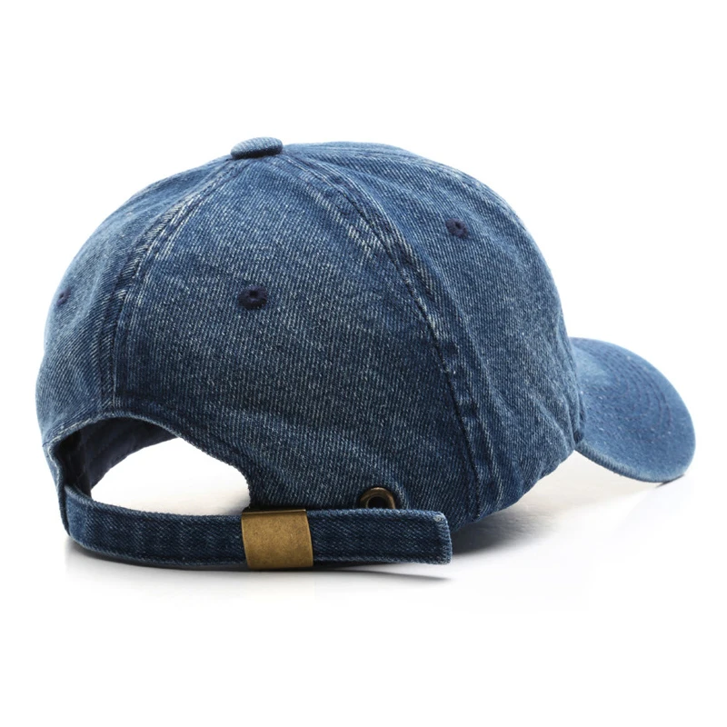 Storage Fashion Trend Washed Denim Nyc Embroidered Distressed Sports Caps Manufacturers Hats Baseball Cap