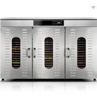 60 trays wholesaler price commercial and home use fruit drying oven vegetable meat jerky fruit dehydrator