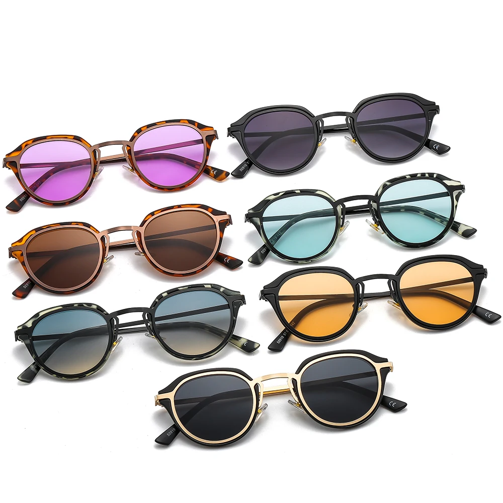 NWOGLSS 22010 Lightweight Alloy Frame Trendy Women Designer Sunglasses