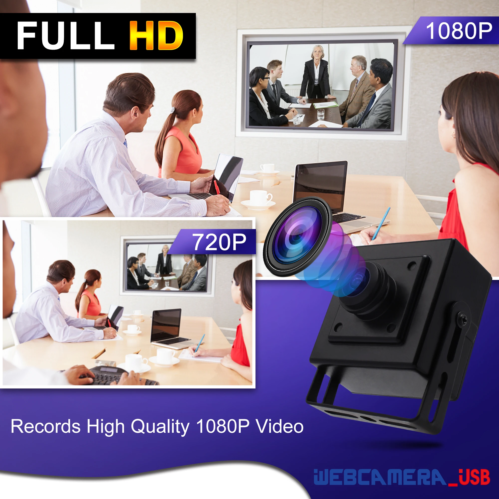 ELP OEM Mjpeg H.264 1080P Full HD UVC CMOS USB Camera Wide Angle 180 Degree Fisheye Mini USB Web Cam for Attendance Machine