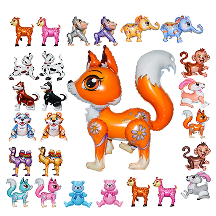 Животные тема форма животных пользовательские майларовые шары подарки ребенок надувной де глобс милый 3D шар