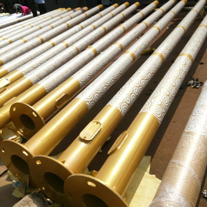 Street Light Pole 8 Meter 10m Height Steel Hot Dip Galvanized Solar Street Lighting Pole and Mountbase Customized Tianxiang 170