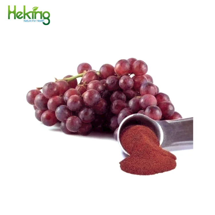 Bulk Pure Cosmetic Grade Skin whitenin Procyanidin Powder Proanthocyanidins 95% Grape Seed