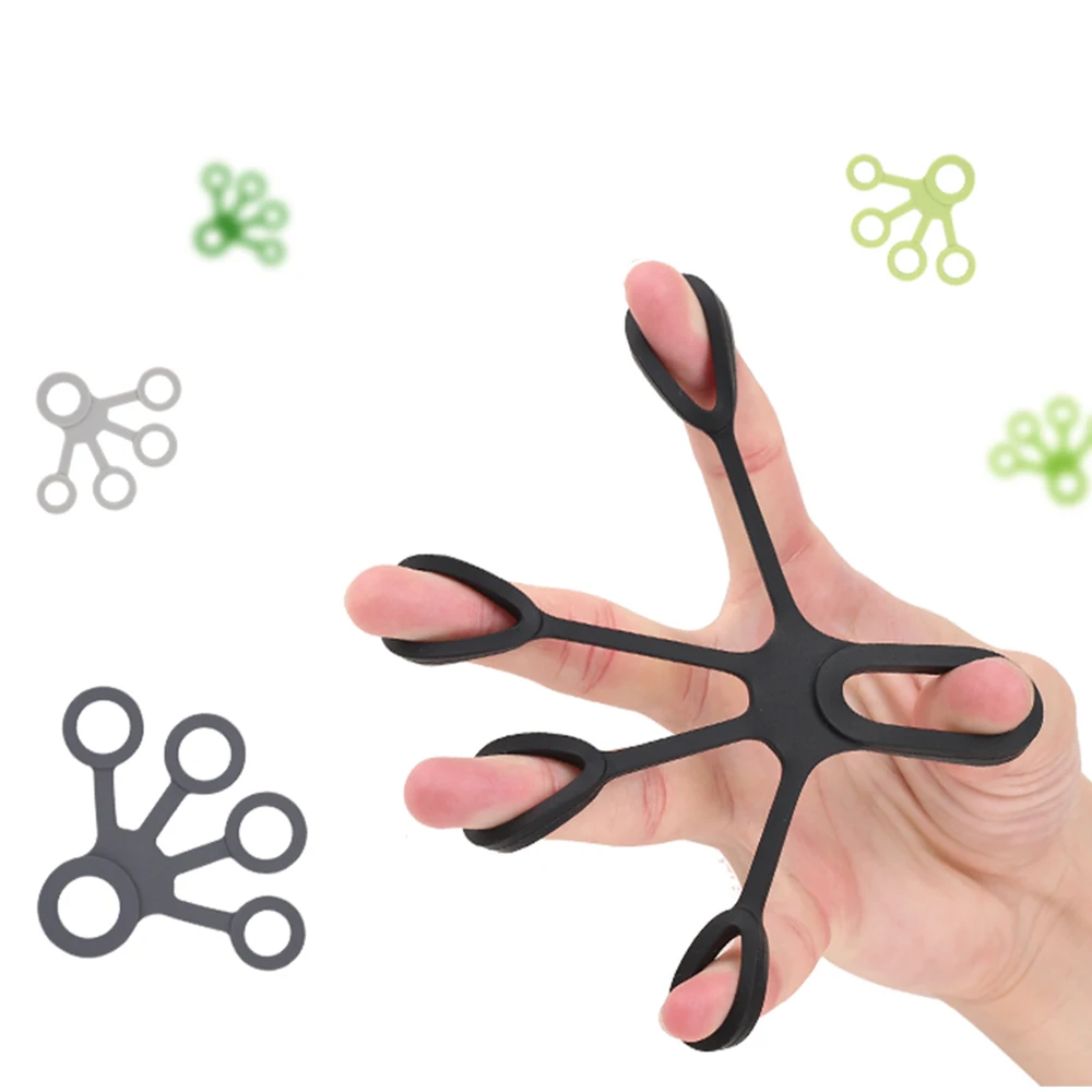 Dexterity Tools Fitness Hand Grip Exerciser  Forearm Exercise Stretcher Silicone Finger Ring
