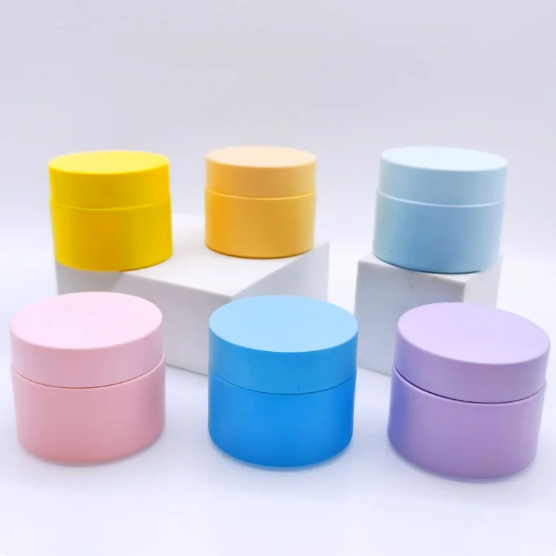 High quality 200ml 8oz big capacity matte custom empty body scrub butter container jar frosted cosmetic glass cream jar with lid