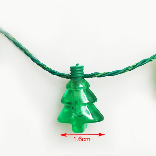 Hot sale christmas light 6 LEDs green light up christmas necklace