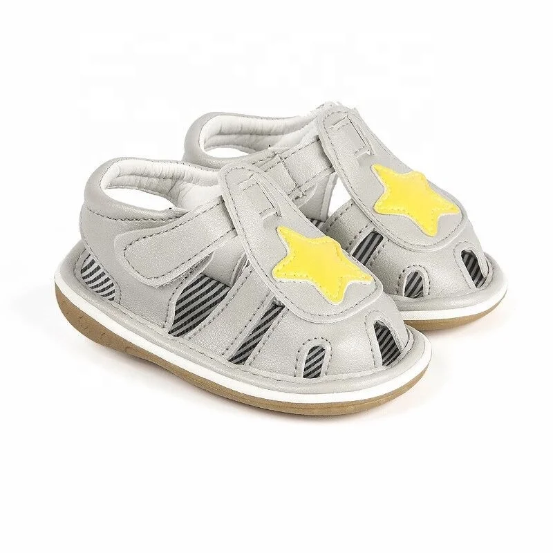 Star Infant Soft Rubber Non Slip Sole Sound Toddler Musical Squeaky Baby Sandals Shoes