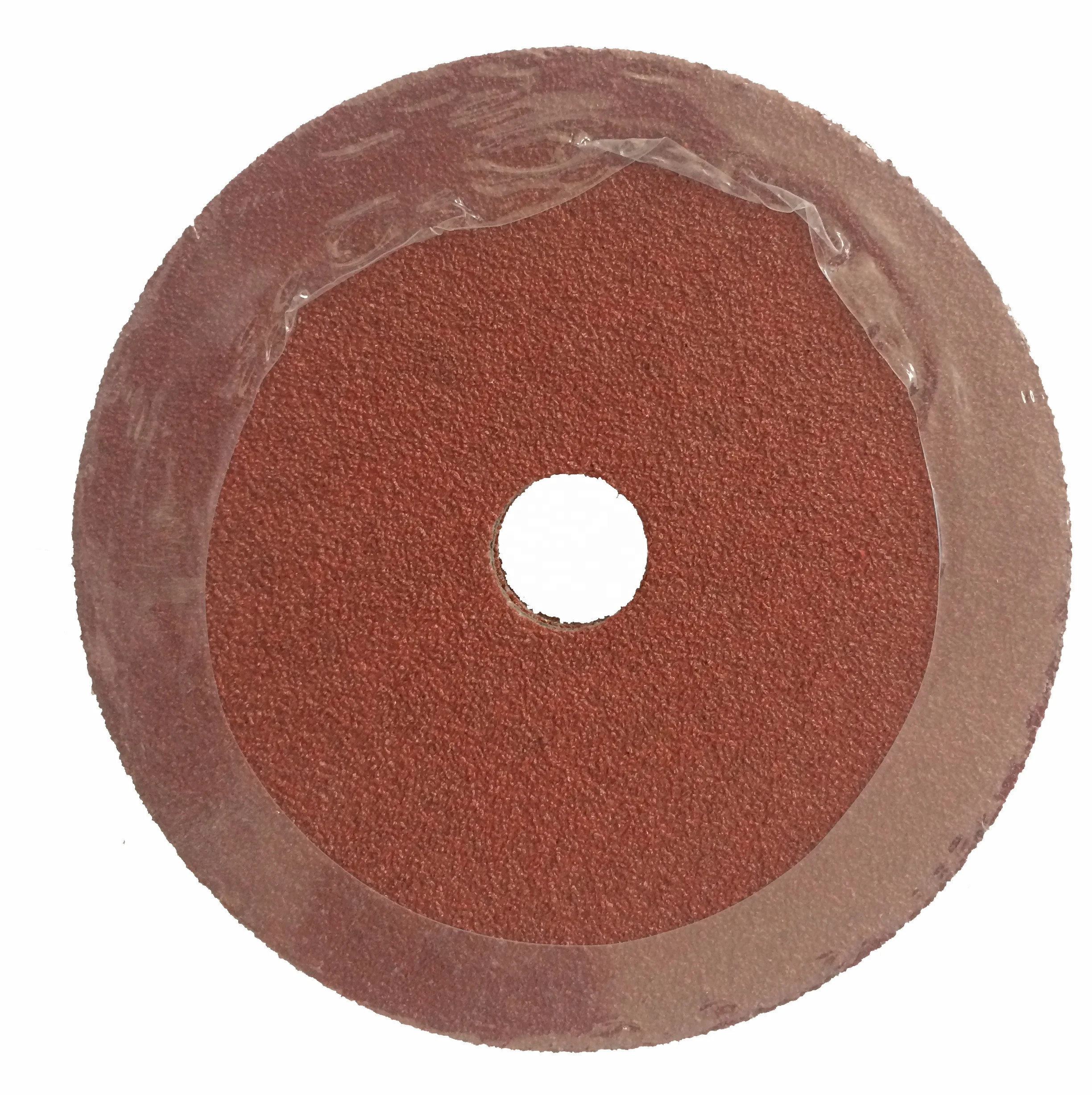 Red resin A/O  fiber disc brushed abrasive disc made in China