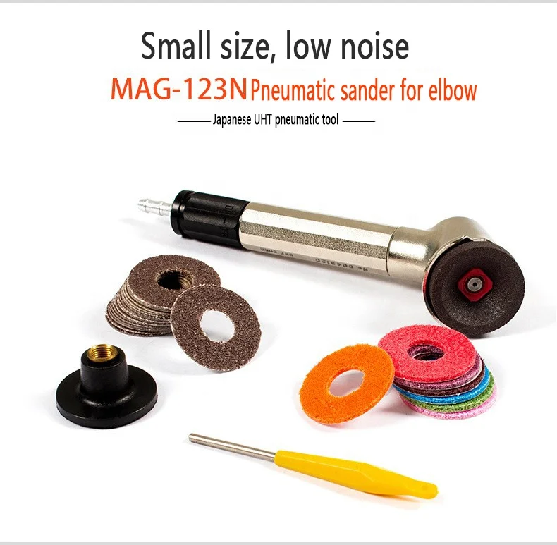 MAG-093N MAG-123N Pneumatic Ultrasonic Grinding Machine / Crankshaft Polishing Machine/ Air Die Grinder Metal 3 Months UHT JP