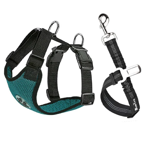 High Quality Professional Comfort nylon harness Pet Dog Car Seat Safety Dog Backpack harness dog seat belt