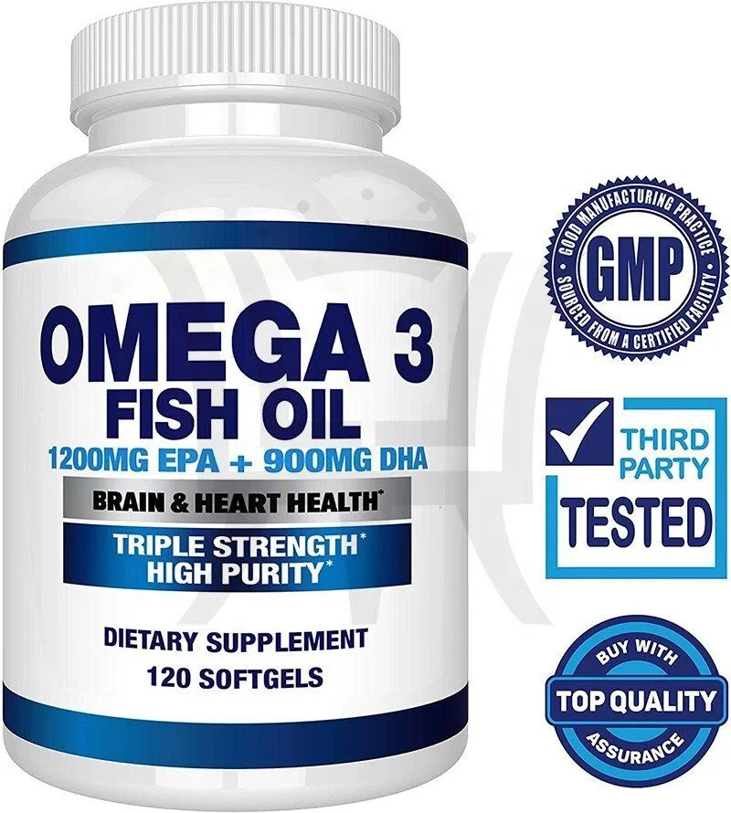  Рыбное масло Omega 3 4080 мг 1200 900 DHA 120 повышает иммунную систему тройной прочности капсул диетическое