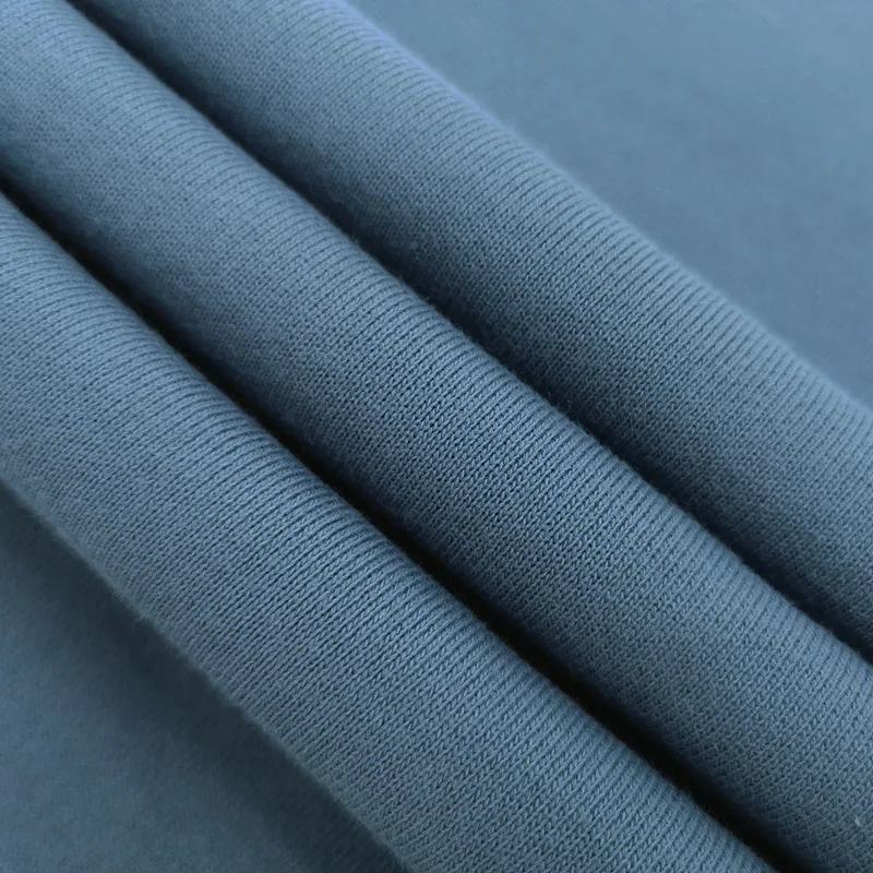 400GSM 100% Cotton French Terry Hoodie Fabric Textile Raw Material Plain Heavyweight Cotton Knitted French Terry Fabric