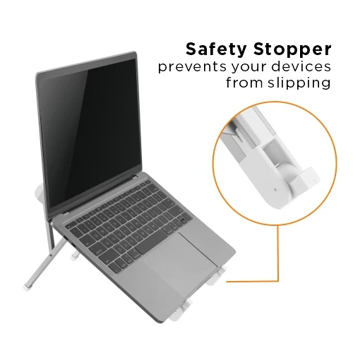 LPS03-2 Portable 6 Level Adjustable Aluminum Laptop Riser