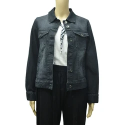 Оптовая продажа, хит продаж, женская джинсовая верхняя одежда, модная тонкая джинсовая куртка