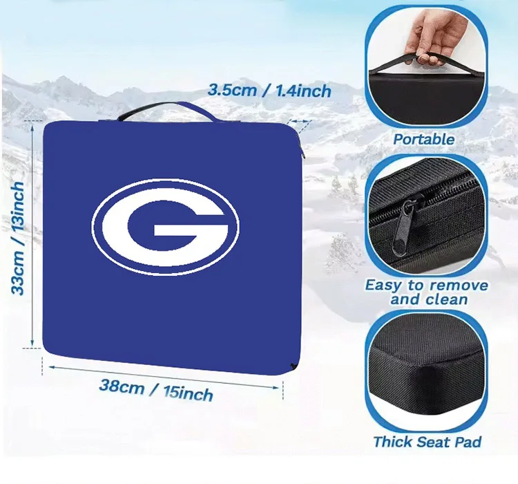 Переносная подушка на сиденье стадиона с застежкой-молнией легко снимаемая и очищаемая