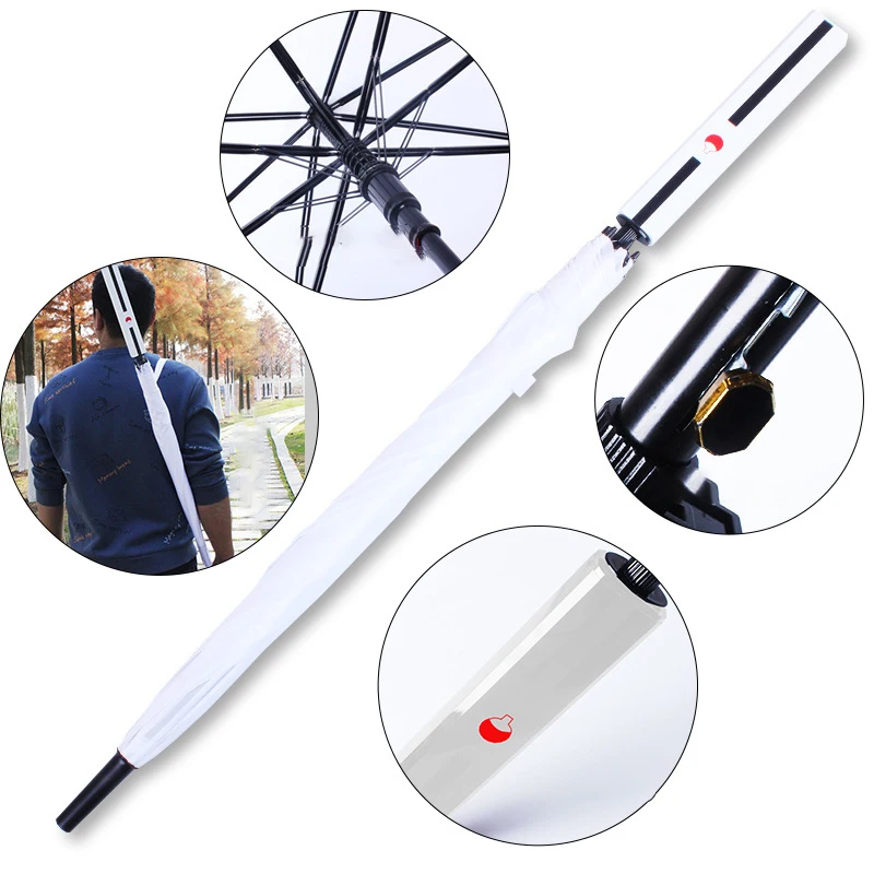 Customizable And Creative Umbrella In The Shape Of A Samurai Sword Umbrella