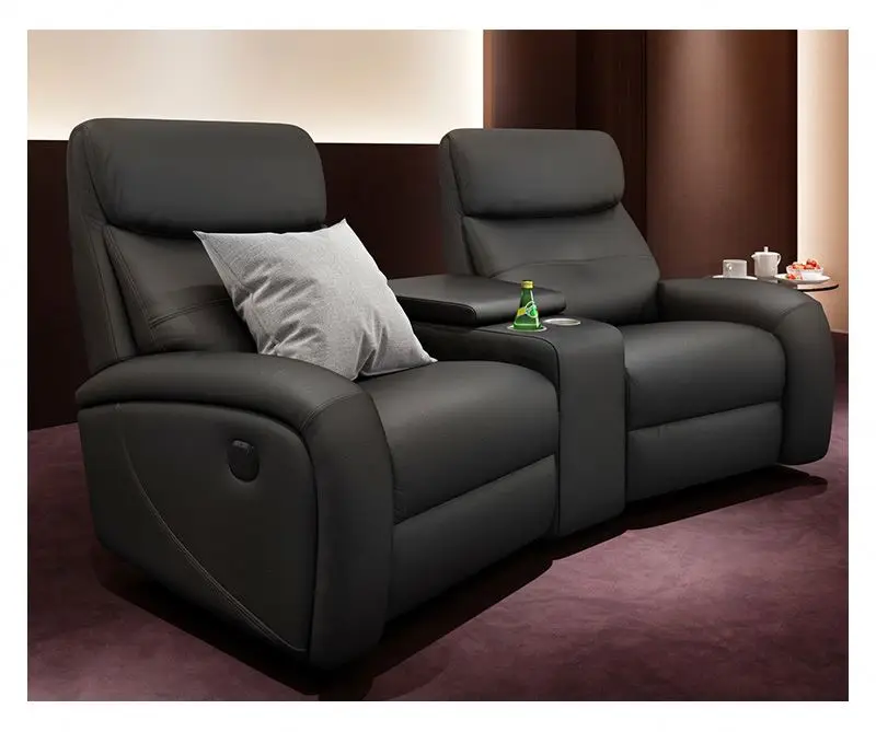Italy Leather Living Room  Stretch  Recliner Sofa Bed Furniture Video Room Sofa Muebles De Sala Sofa Set