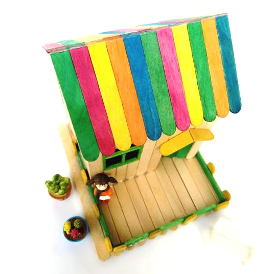 DIY colored art craft ice cream stick colored popsicle sticks price