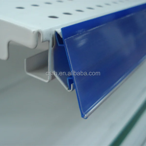 PVC Price Tag Holder Data Strip for Supermarket Shelf