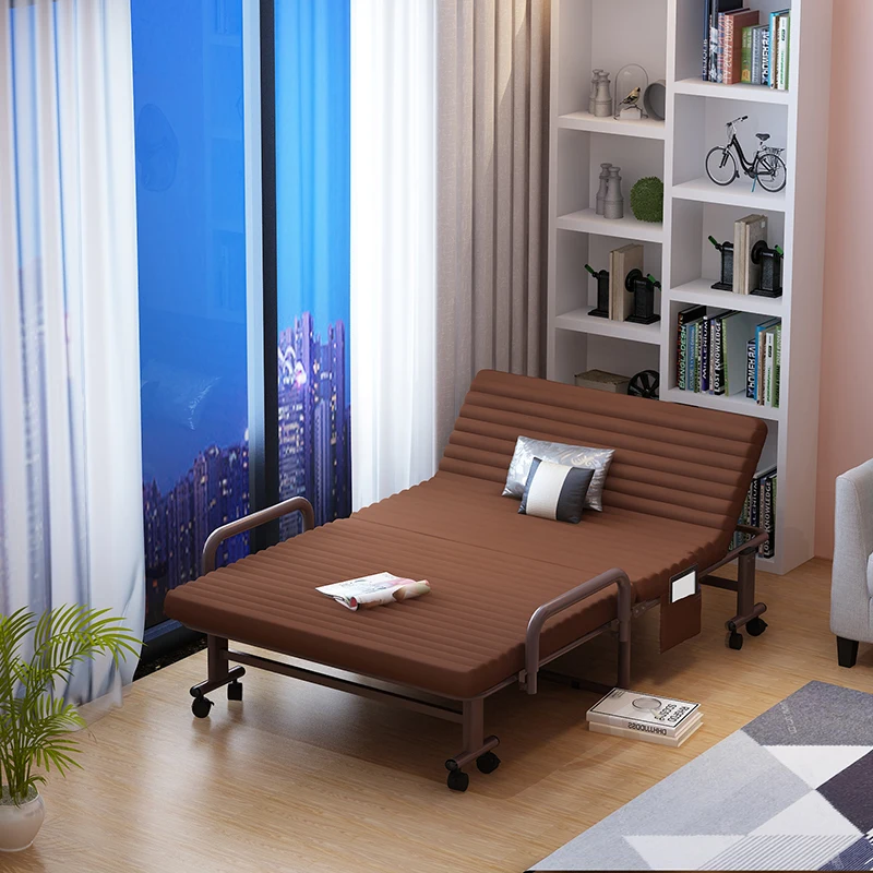 Multi-function home office nap single double wall beds sofa chair metal folding  bed