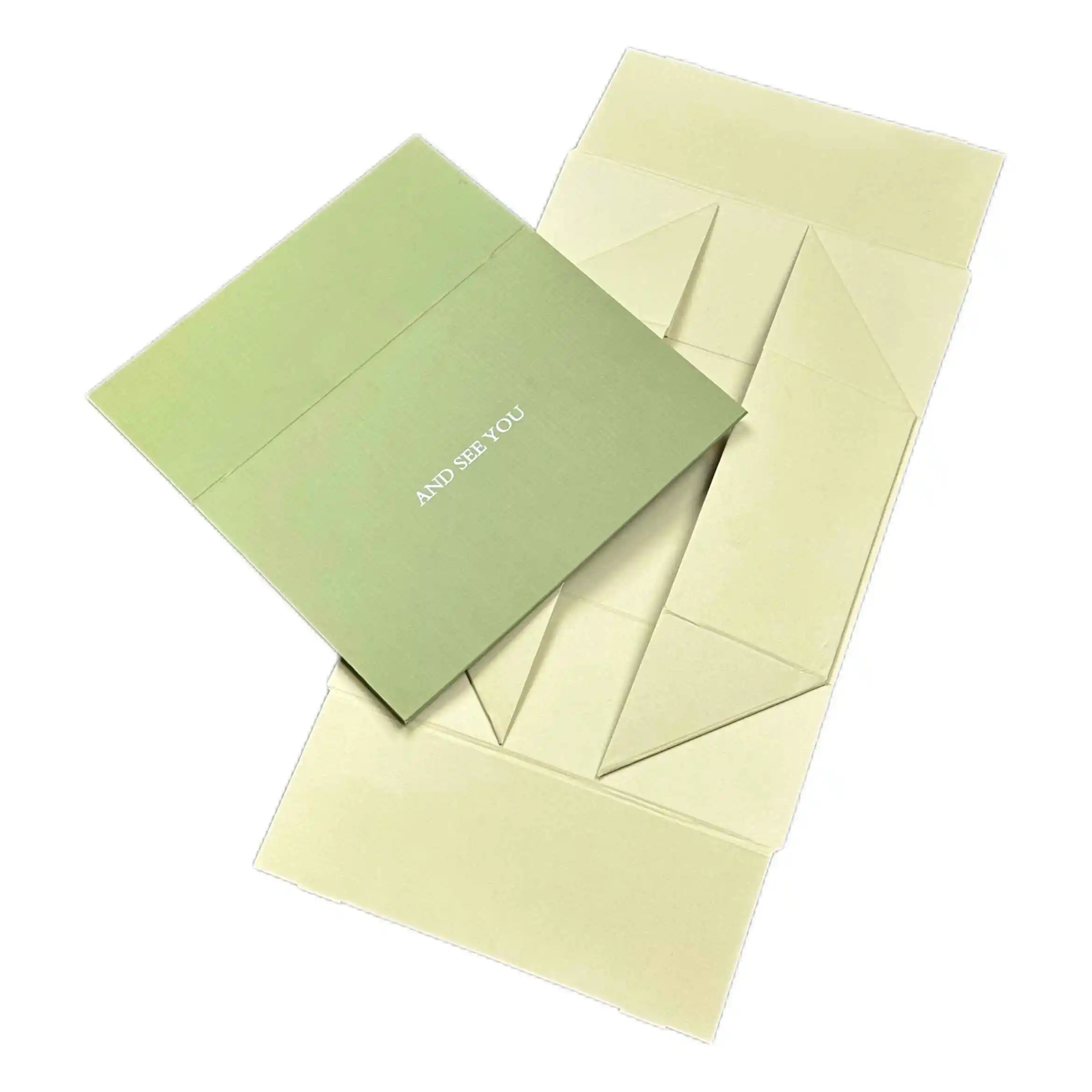 Manufacturer custom LOGO pattern high-end folding box light luxury gift packaging box