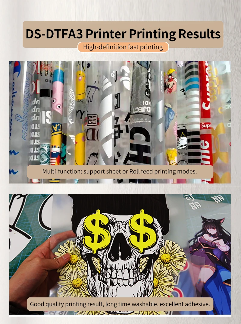 DOMSEM a3 dtf printers textile impresora Logo Inkjet Printing Machine T-Shirt DTG Printer
