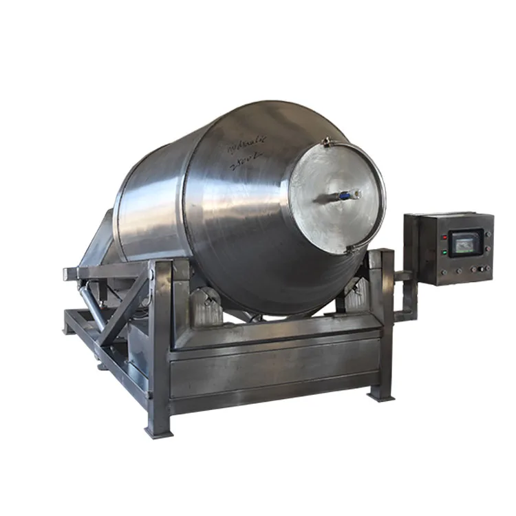 Hydraulic automatic tilting 250-300 kg rolling tumbler machine vacuum