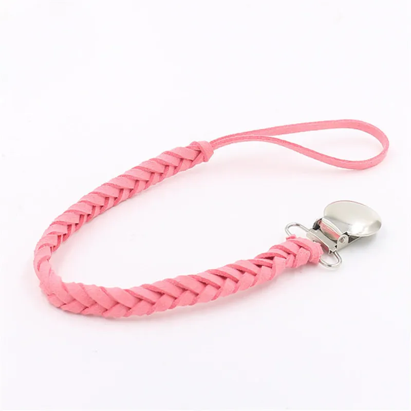 
Wholesale Hot Selling Anti-off Leather Baby Baby Pacifier Rope Clips 