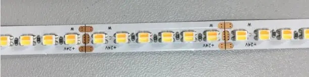 Двухцветная Светодиодная лента 2-в-1 для светодиодной ленты CRI90 + IP20/ IP67 DC12/ DC24V