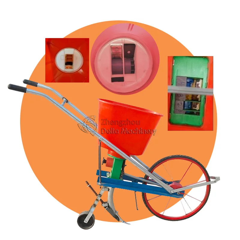 Manual Corn Planter With Fertilizer Attachment Seed And Fertilizer Spreader For Corn Planting