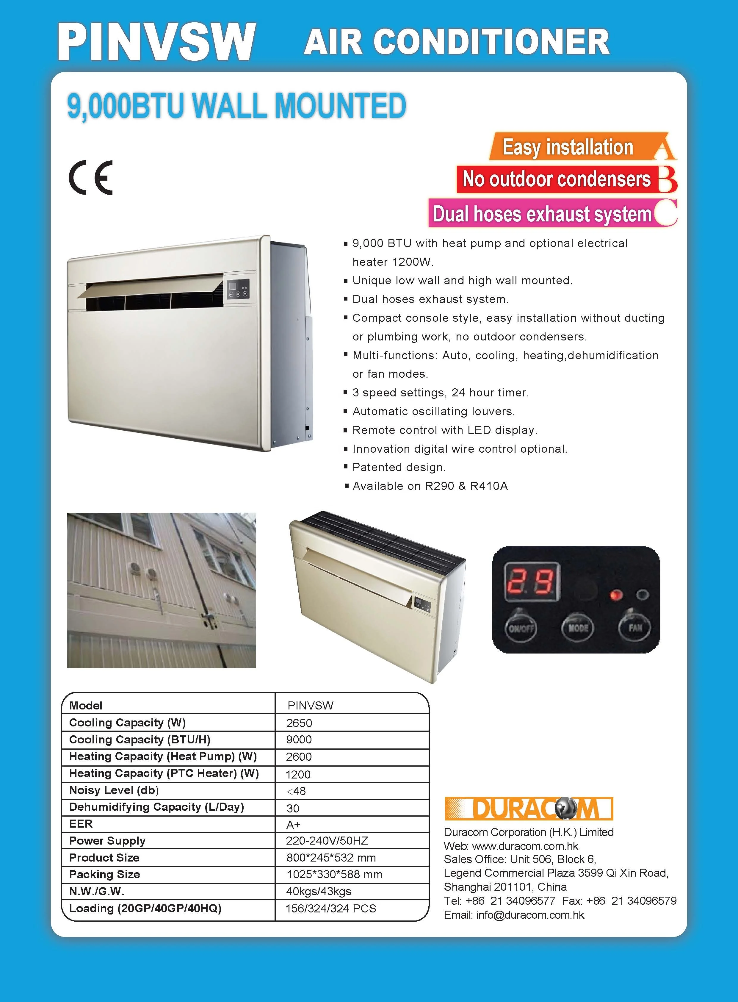 Monoblock R290 Twin Duct Air Conditioner