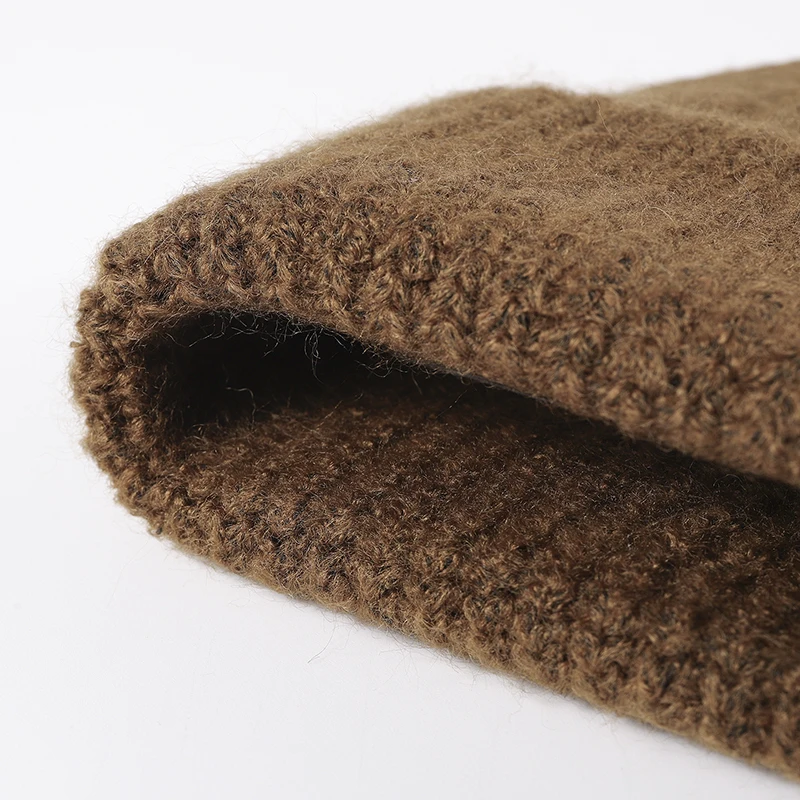 Knitted Hat Women Large Hat Little Wild Wool Brimless Fashion Woolen Hat Men