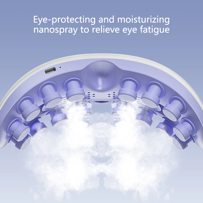 Intelligent Eye Massager Foldable Design with Heat and Vibrating Features Health Care Equipment for Eye Wellness