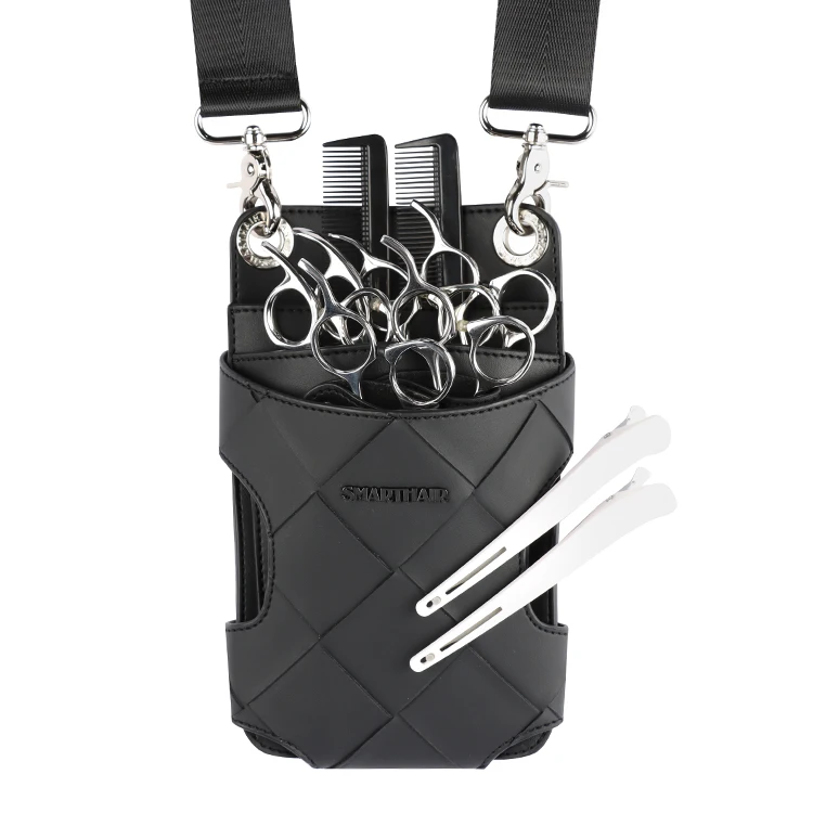 customized pu leather  hairdresser equitment bag hair stylist hairdresser barber tool carrying bag scissors bags