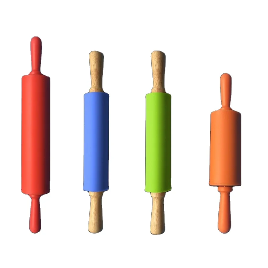 High Quality 2021 Stainless Rolling Pin Silicone Rolling Pin Silicon White