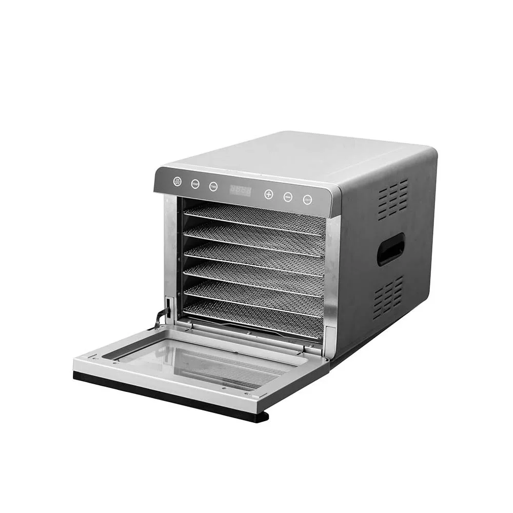 Newly Launched Home Use 6 Trays Stainless Steel Fruit Dryer Vegetables Beef Jerky Food Dehydrators