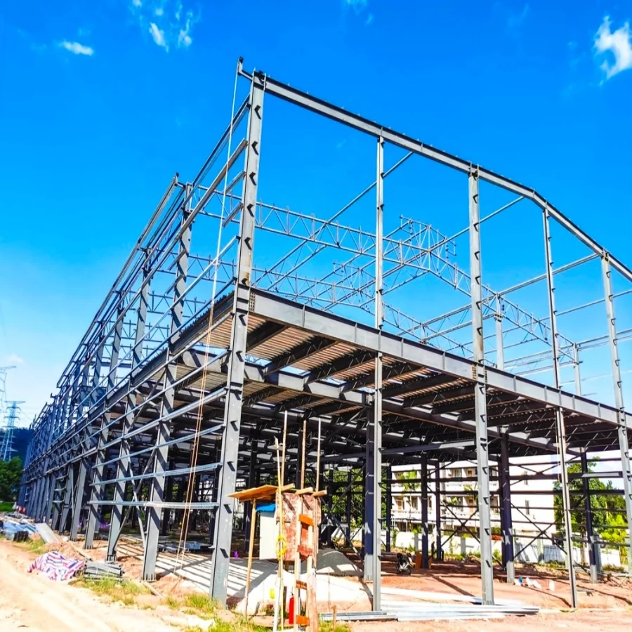 China cheap prefab metal frame light prefabricated steel warehouse metal building steel structure