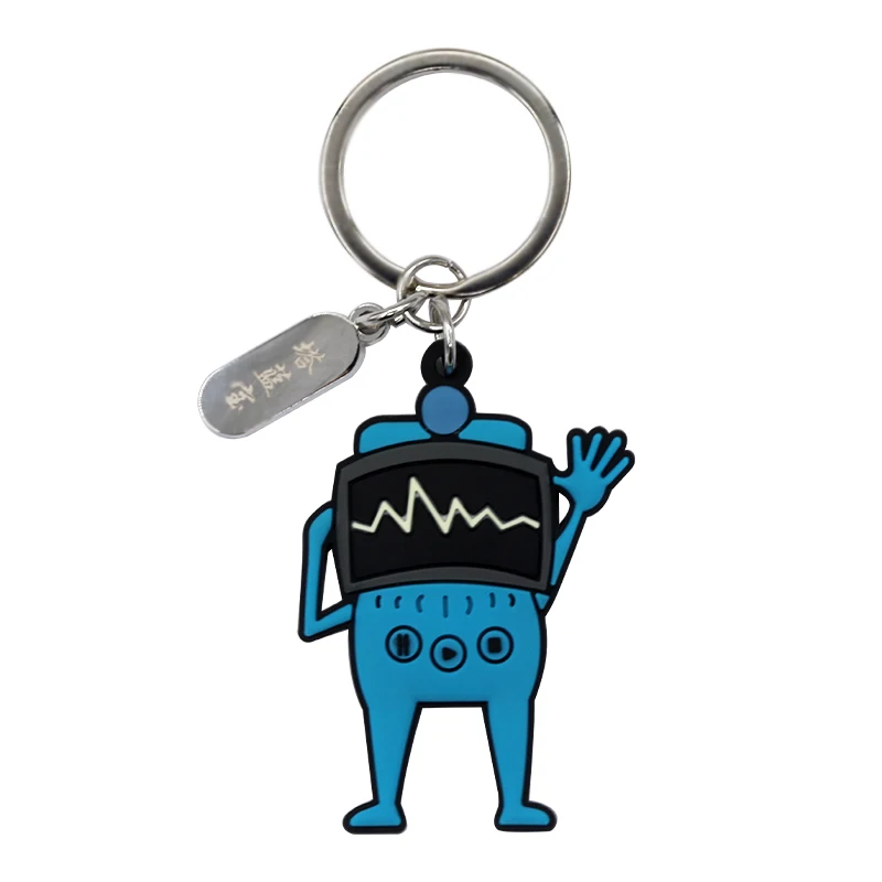 Wholesale Cheap Price Car Rings Mini Nos Bottle Keychain Aluminum Alloy Auto Key Holder Blue Style Gift