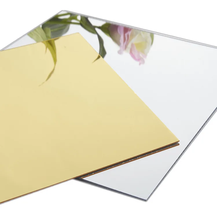 YOUYIZUO 3Mm Acrylic Sheet 1220*2440Mm Acrylic Decorating Mirror Sheet Gold Silver or Colorful Mirror Sheet Glass