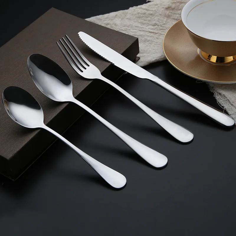 In Stock Cuttlery Set Juego De Cubiertos Gold Silverware Set Of Spoons And Forks With Box