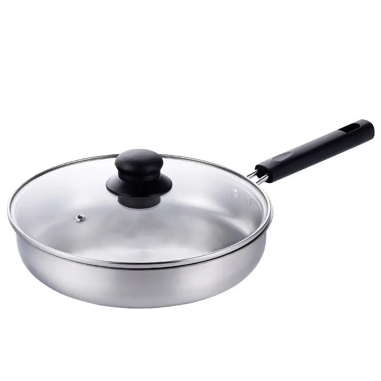Stainless steel frying pan non-stick induction cooker gas dual-purpose pan