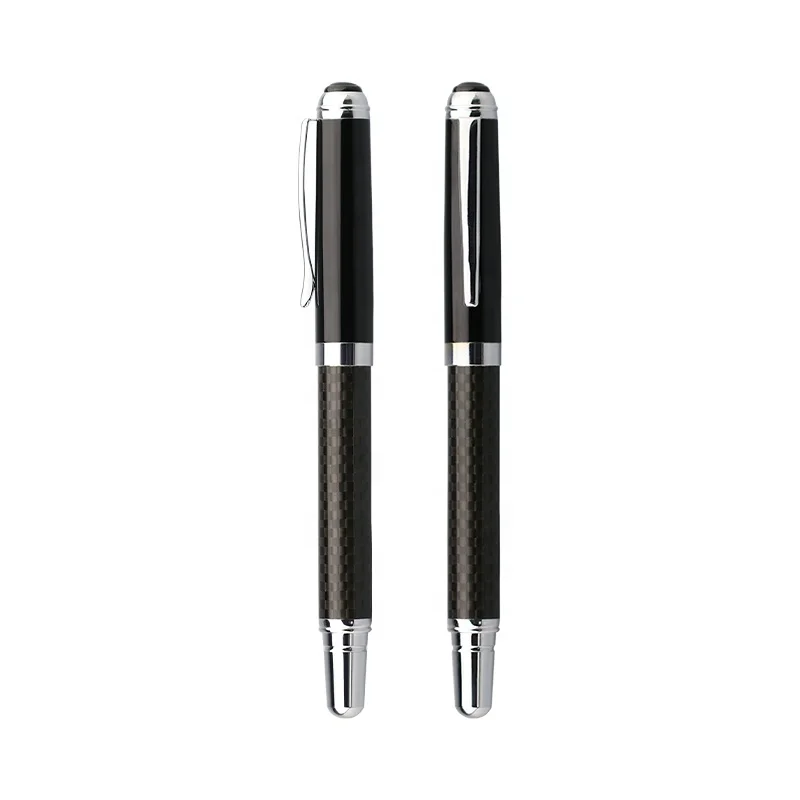 Business Ballpoint Pens Writing Set Smooth Writing Carbon Fiber Roller Ball Pen for Personal Signature, Office,Executive