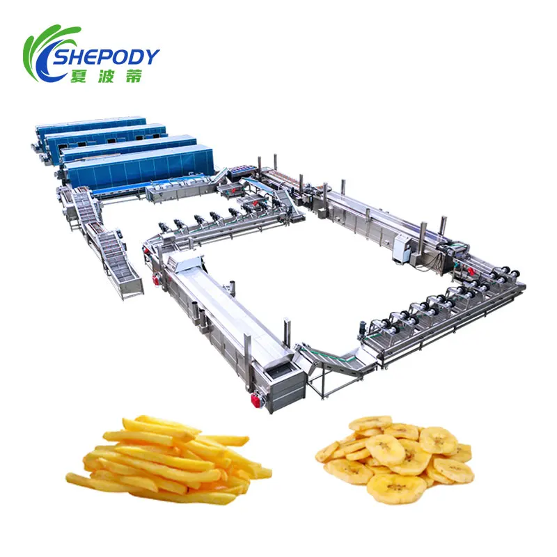 Shepdog Competitive Price Potato Crisp Production Line Frozen French Fries Processing Equipment Of Factory