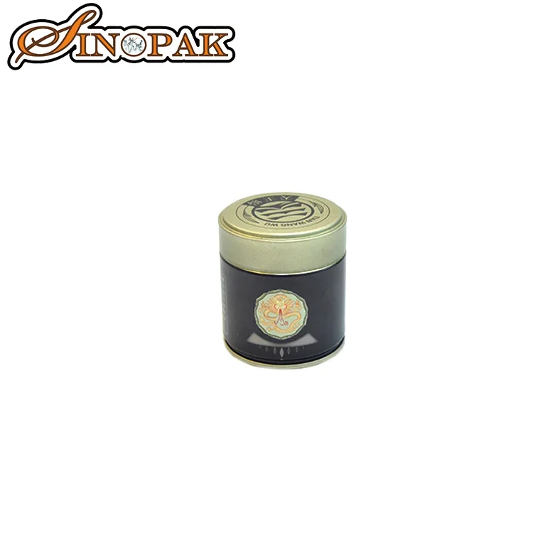 Small Metal Round Hinged Lid Packaging Box for Food  Rectangle Personalized Tin Box