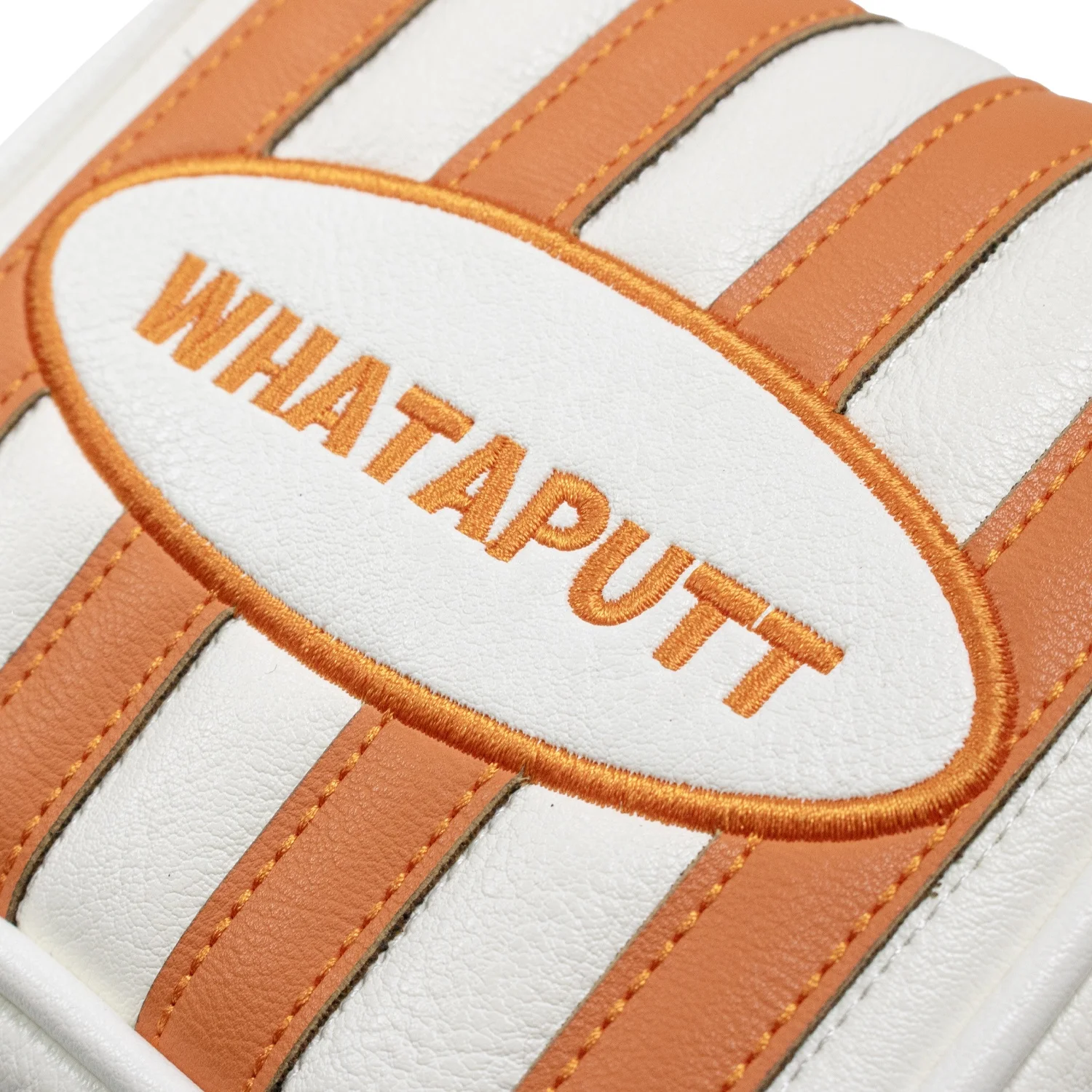 Yopral OEM Custom Black PU Leather Magnetic Embroidery Tag Golf Club Putter Cover Mallet Putter Head Cover Square