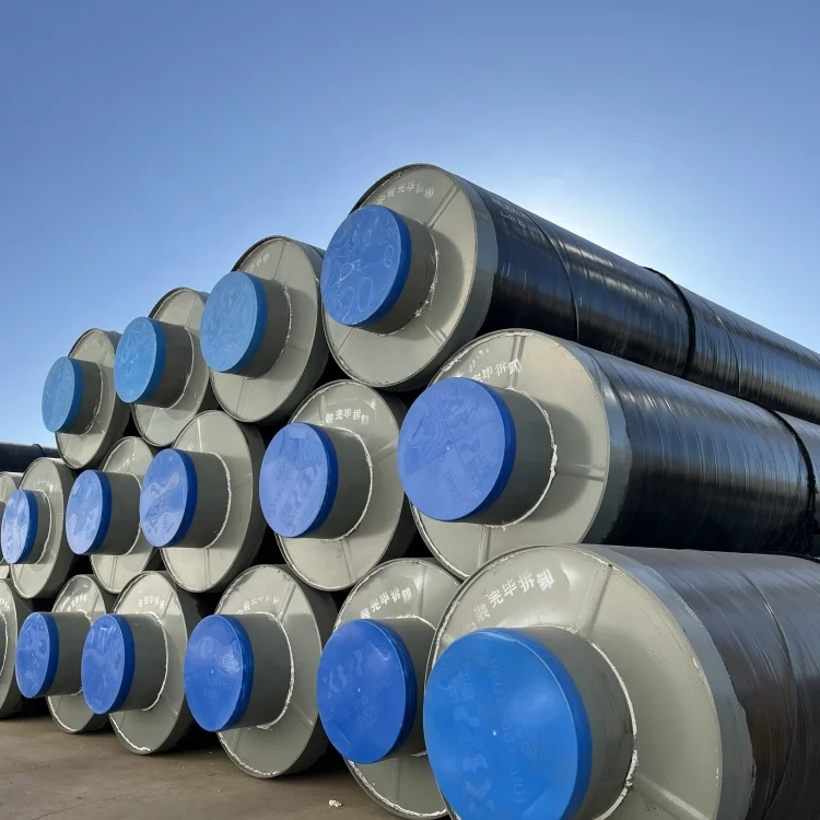 Direct-buried steel-jacketed prefabricated steam foam insulation piping